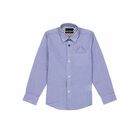 Boys Blue Stripe Shirt, 1, hi-res
