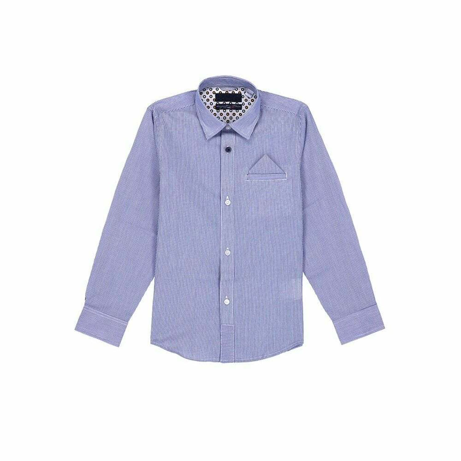 Boys Blue Stripe Shirt, 1, hi-res image number null