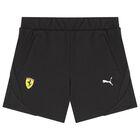 Boys Black Logo Shorts, 1, hi-res