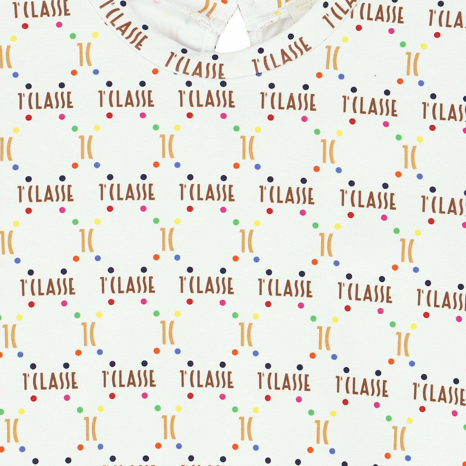 فستان بالشعار باللون الابيض للبنات, 1, hi-res