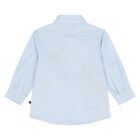 قميص اولاد بالشعار باللون الازرق , 1, hi-res