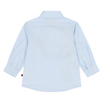 قميص اولاد بالشعار باللون الازرق 