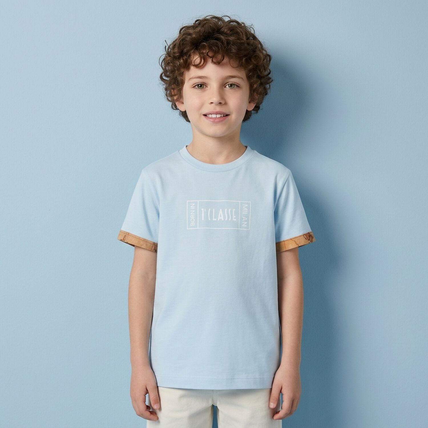 Boys Blue Logo T-Shirt, 1, hi-res