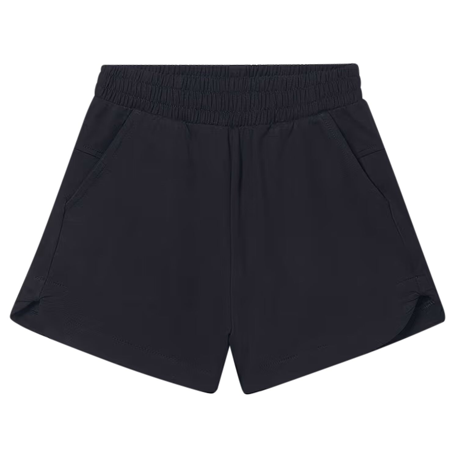 Girls Black Shorts, 2, hi-res