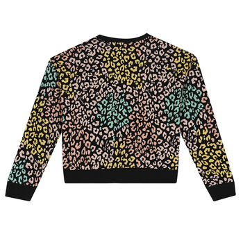 Girls Black Logo Sweatshirt