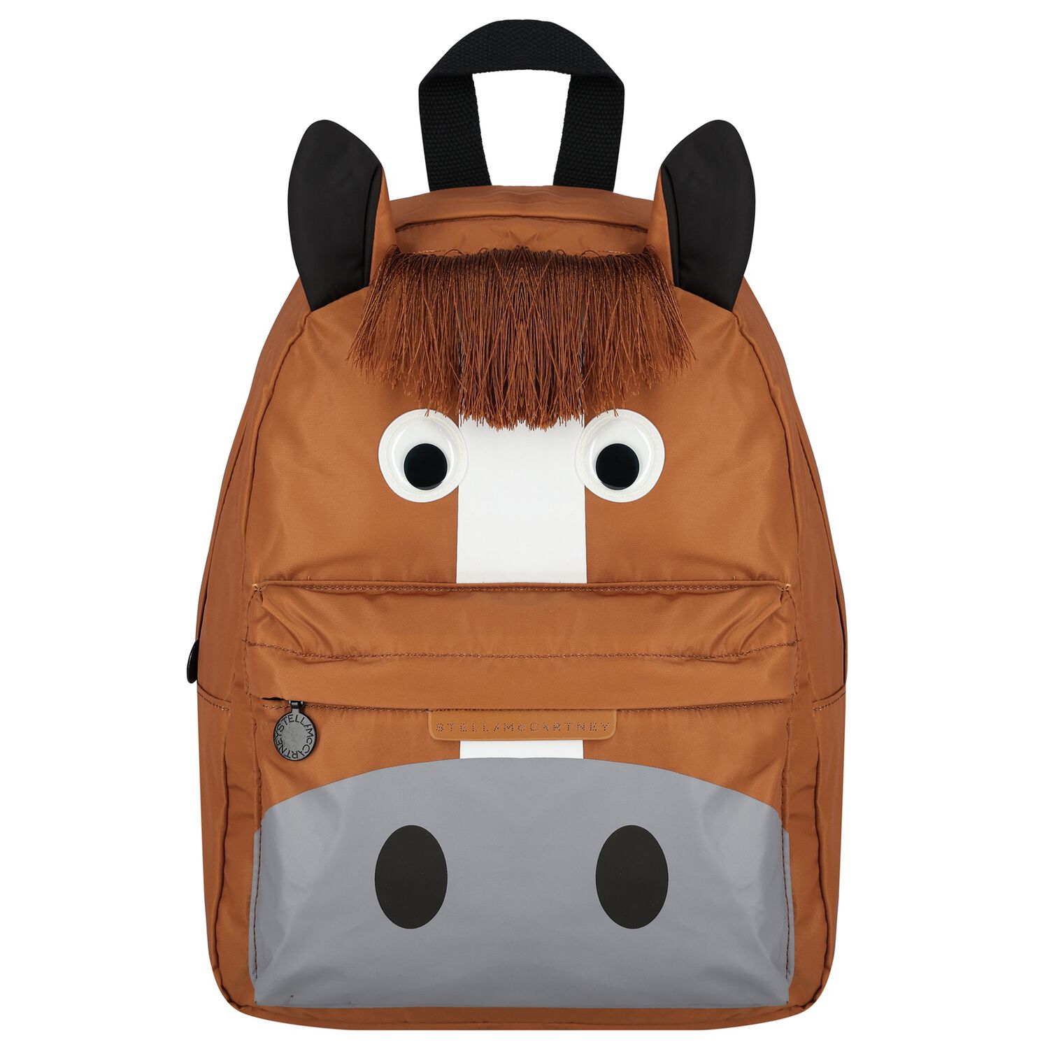 Boys Brown Horse Backpack, 1, hi-res