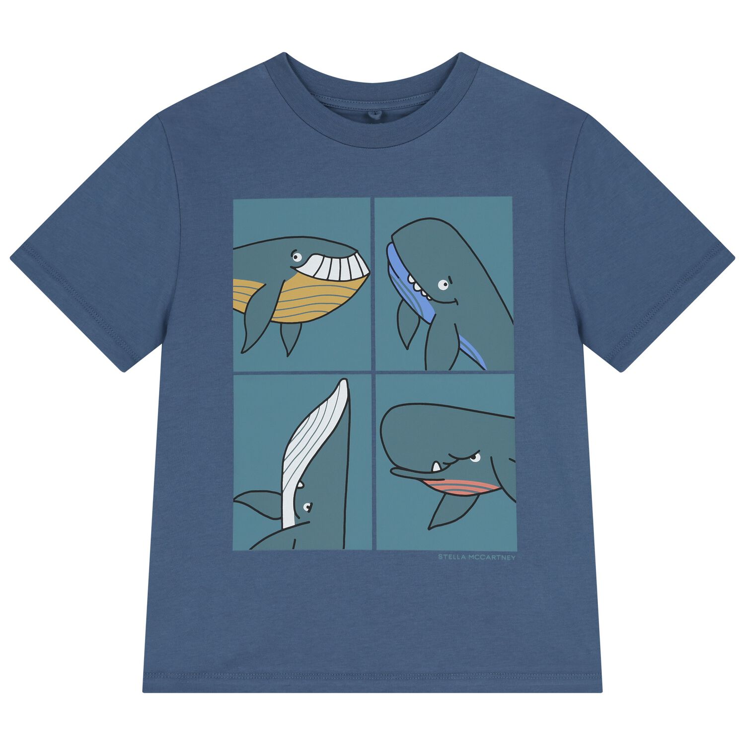Boys Blue Whale T-Shirt, 1, hi-res