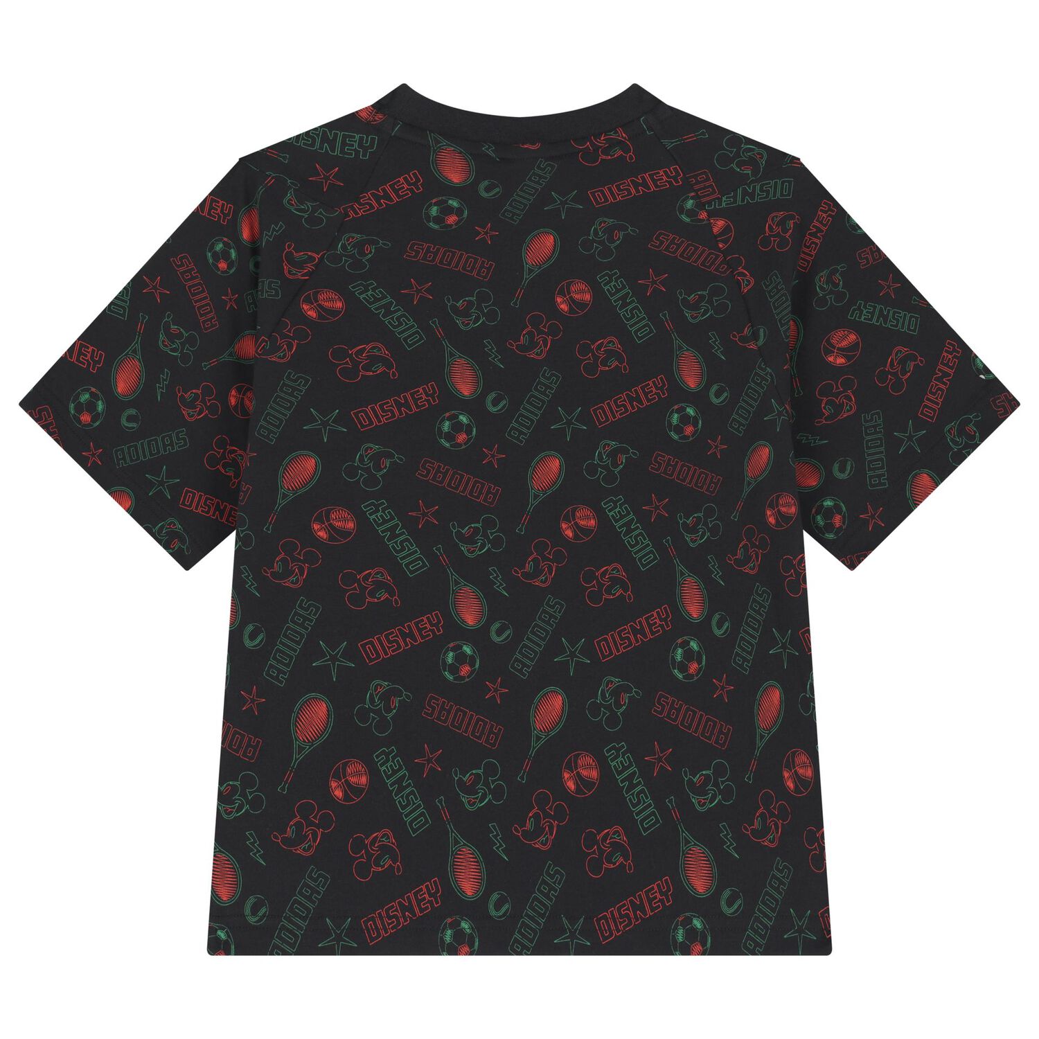 تيشيرت بالشعار بطبعه ديزنى باللون الاسود , 1, hi-res