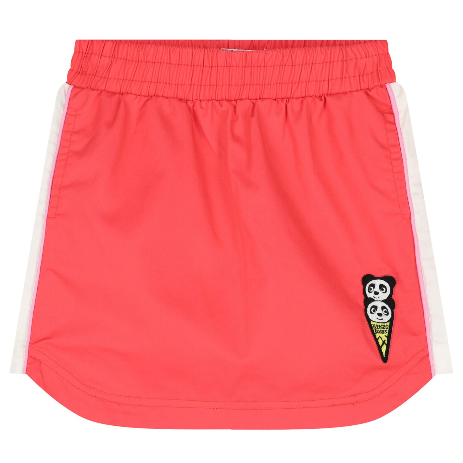 Girls Red Panda Ice Cream Logo Skirt, 1, hi-res