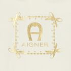 Baby Girls Ivory Logo Babygrow, 1, hi-res