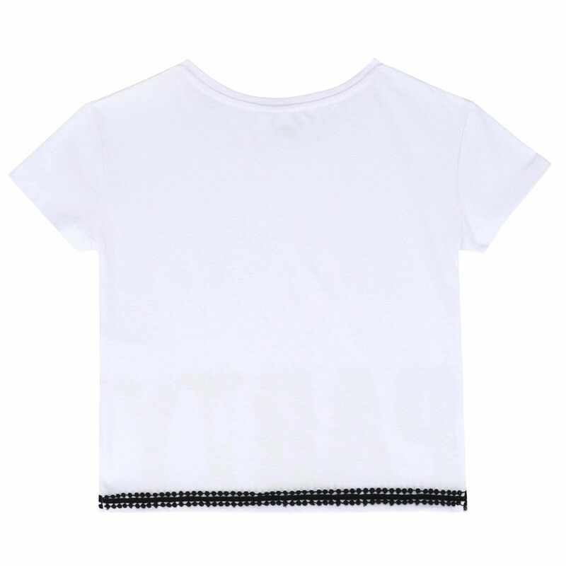 Girls White & Gold Top, 1, hi-res image number null