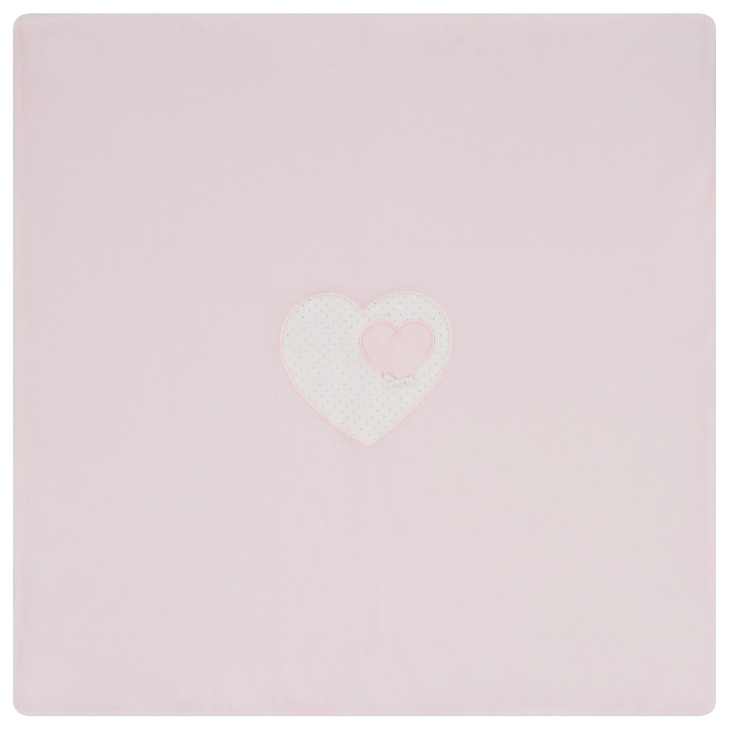 Baby Girls Pink Heart & Polka Dot Blanket, 1, hi-res