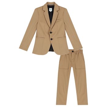 Boys Beige Smart Suit