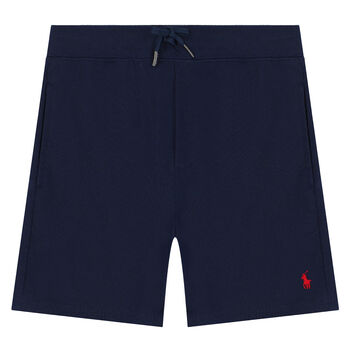 Boys Navy Logo Shorts