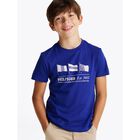 Boys Blue Logo Flag T-Shirt, 1, hi-res