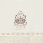 ملابس أطفال بشعار دب تيدي باللون العاجي والبيج, 1, hi-res