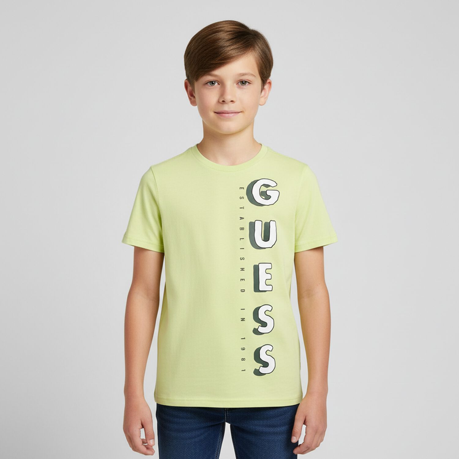 Boys Green Logo T-Shirt, 2, hi-res image number null