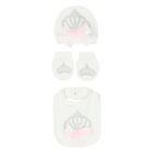 Baby Girls Ivory 4-Piece Babysuit Set, 1, hi-res