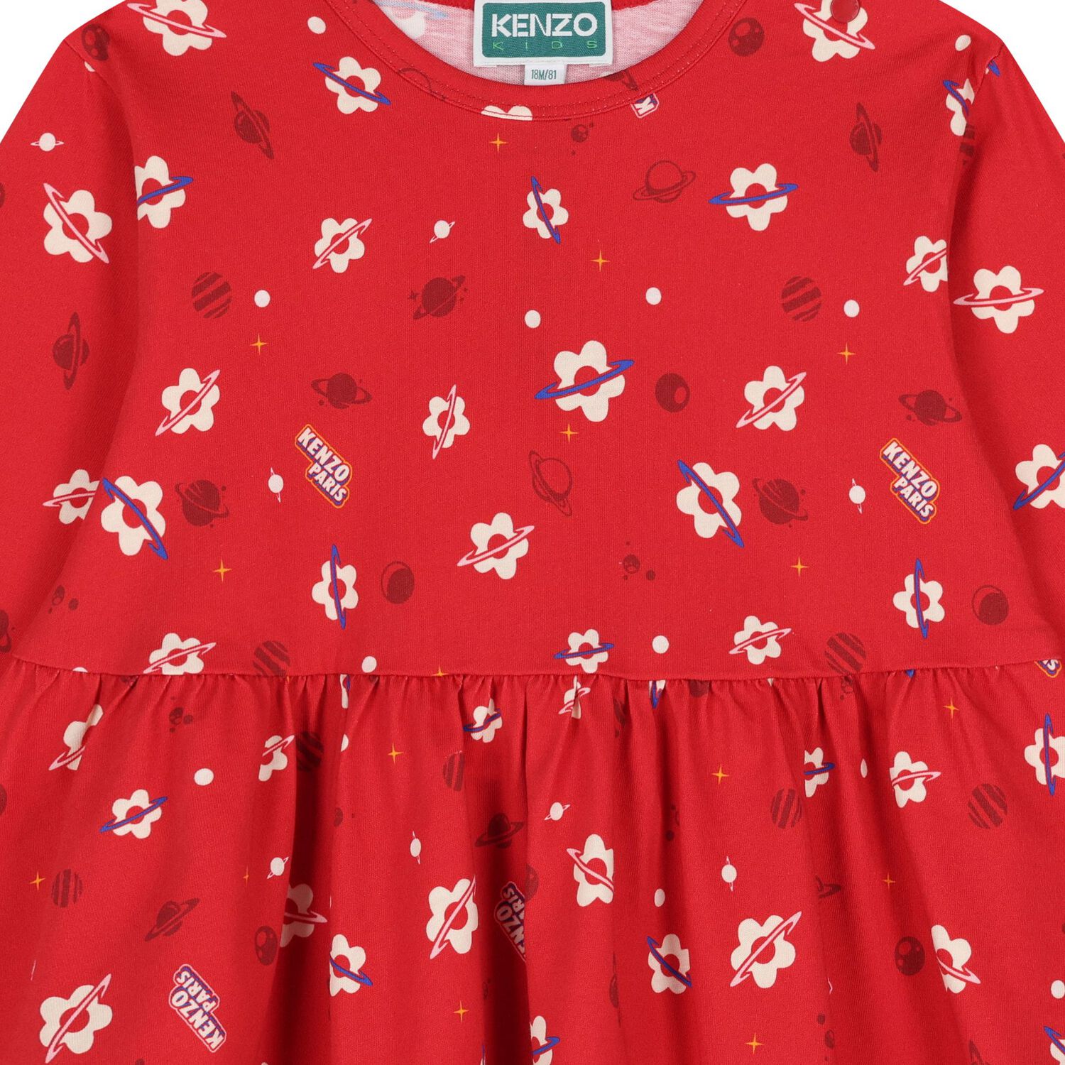 Younger Girls Red Logo Dress, 1, hi-res