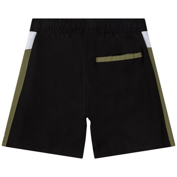Boys Black & Khaki Swim Shorts