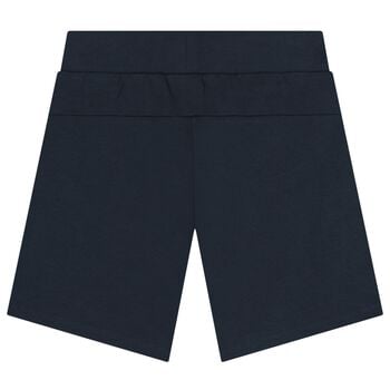 شورتات للأولاد بشعار باللون الأزرق الداكن 