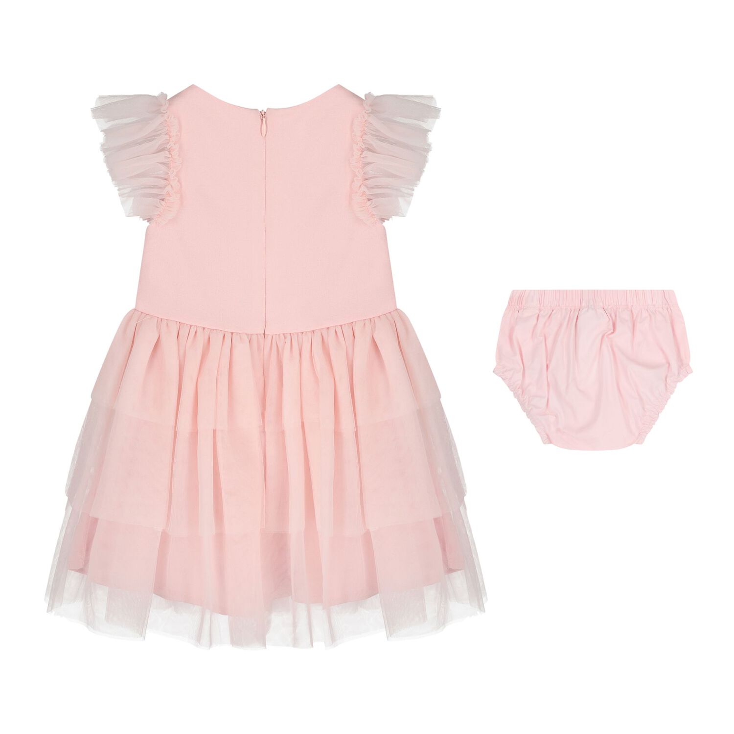 Baby Girls Pink Logo Dress Set, 1, hi-res