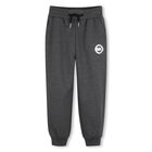 Girls Grey Logo Joggers, 1, hi-res