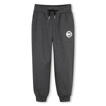 Girls Grey Logo Joggers