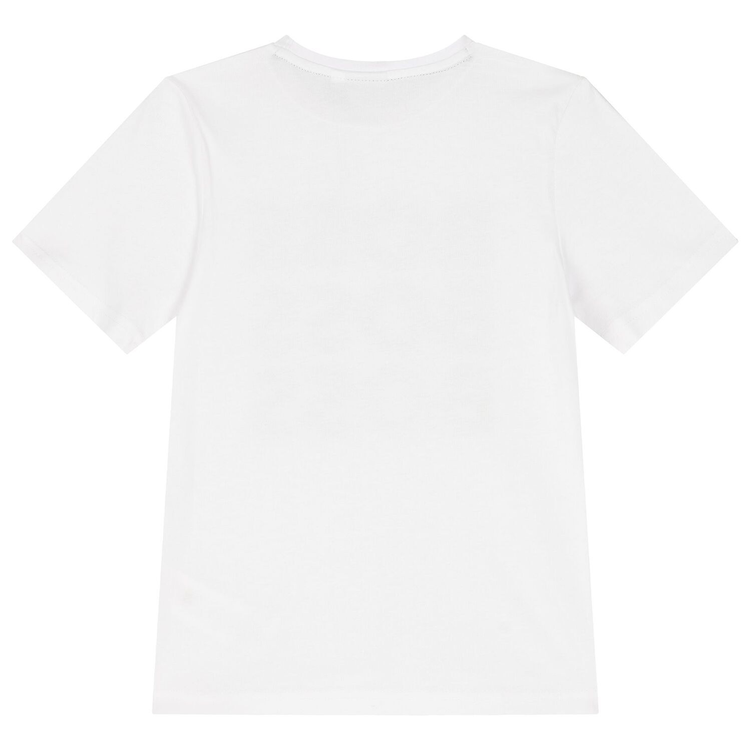 Boys White Logo T-Shirt, 5, hi-res image number null