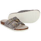 صندل بالشعار باللون الذهبي للبنات, 1, hi-res