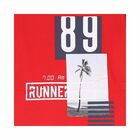 تيشيرت قطن باللون الاحمر للاولاد, 1, hi-res