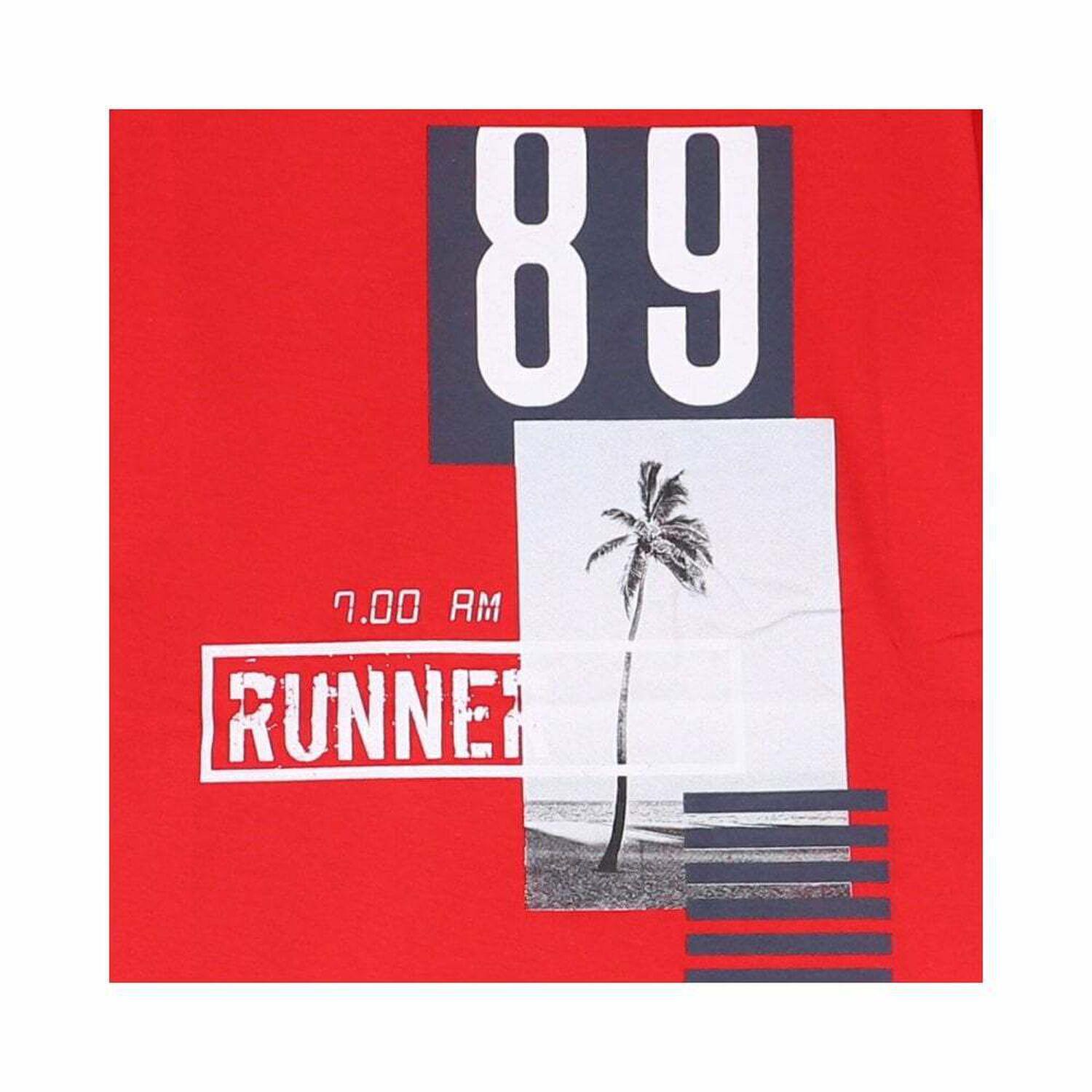 تيشيرت قطن باللون الاحمر للاولاد, 1, hi-res image number null