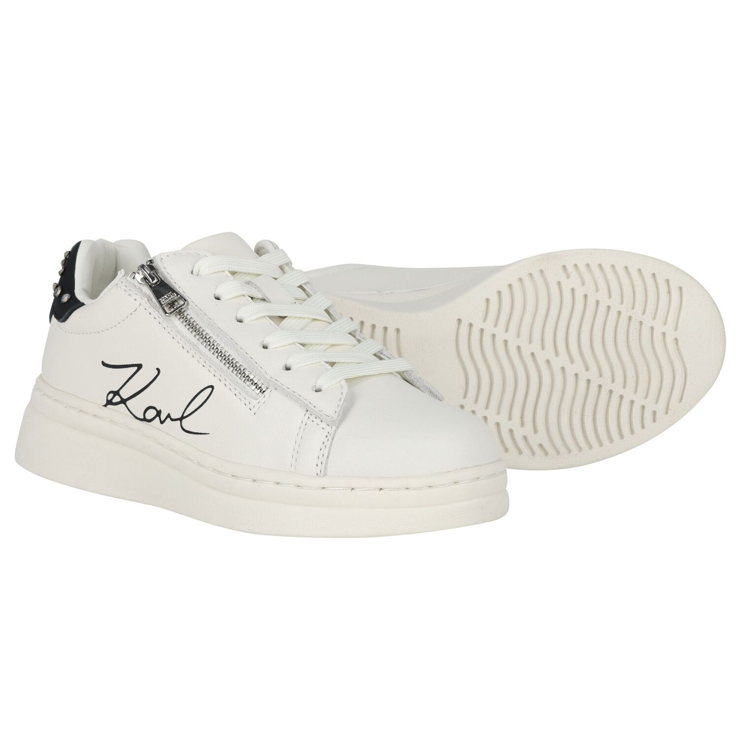Girls Mini Me Logo Trainers, 1, hi-res