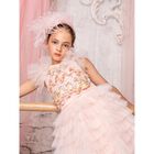Girls Pink Embellished Dress, 1, hi-res