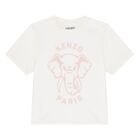 Baby Girls Pink & White Elephant Logo Tracksuit Set, 1, hi-res