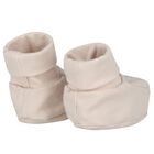 Beige Hat & Booties Baby Gift Set, 4, hi-res