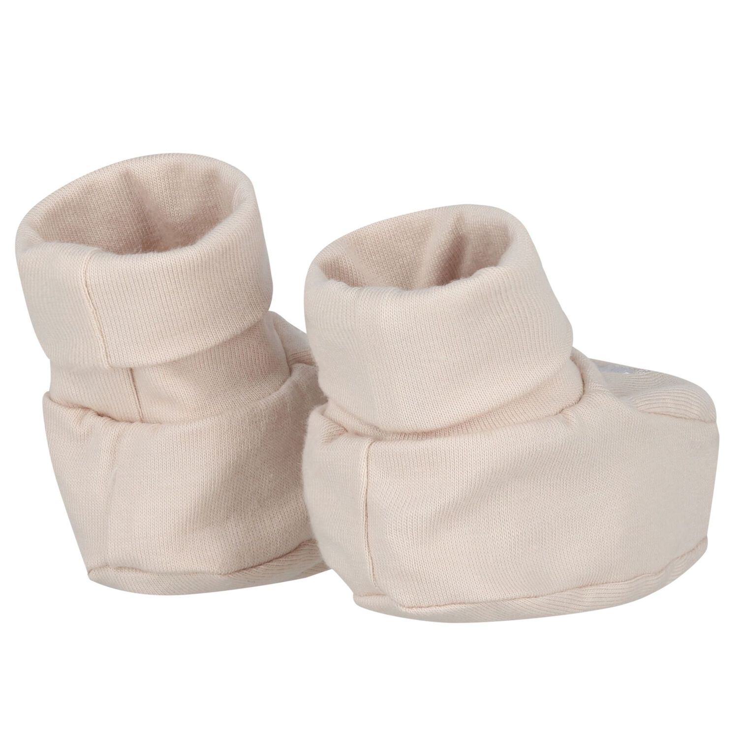 Beige Hat & Booties Baby Gift Set, 4, hi-res