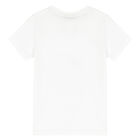 Boys White Logo T-Shirt, 1, hi-res