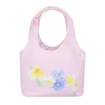 Girls Pink Floral Bag