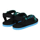 Boys Black & Blue Logo Sandals, 2, hi-res