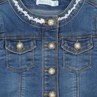 Girls Blue Denim Jacket, 1, hi-res