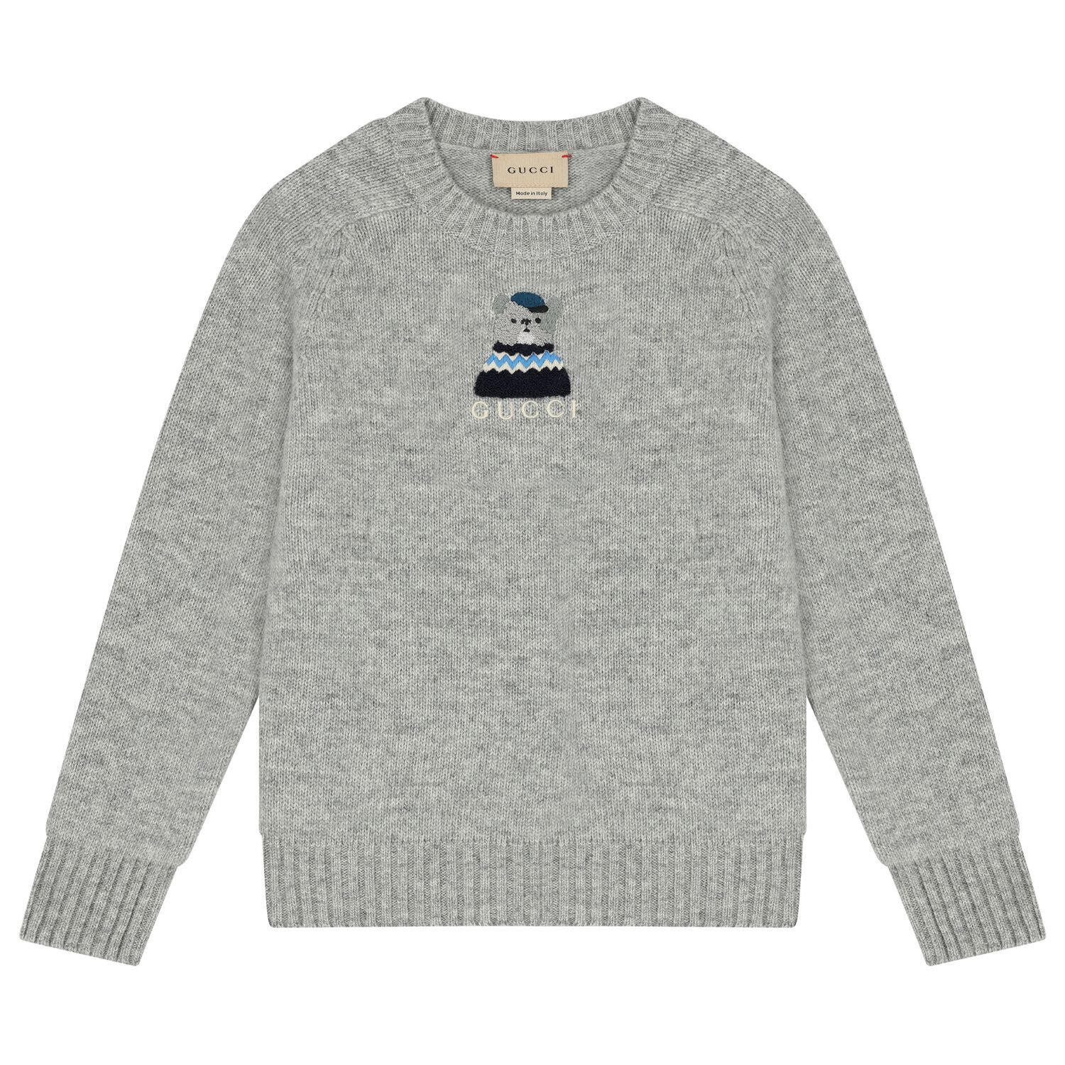 Grey Cotton Logo Sweatshirt, 1, hi-res