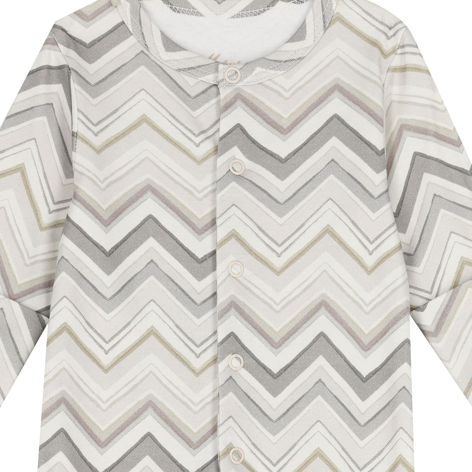 Grey Zig Zag Babygrow Set, 2, hi-res image number null