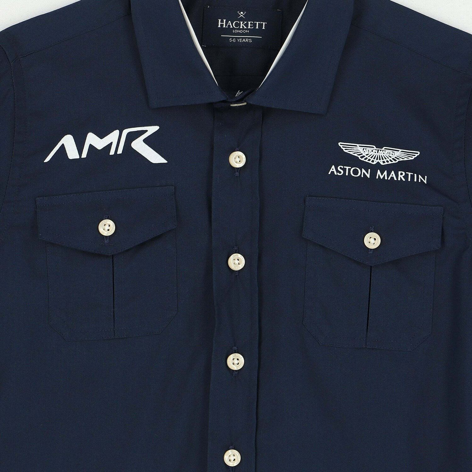 قميص بالشعار باللون الكحلى للاولاد, 1, hi-res