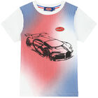 تيشيرت بالشعار باللون الأبيض للأولاد, 1, hi-res