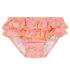 Baby Girls Pink & Yellow Lemon Tankini, 1, hi-res