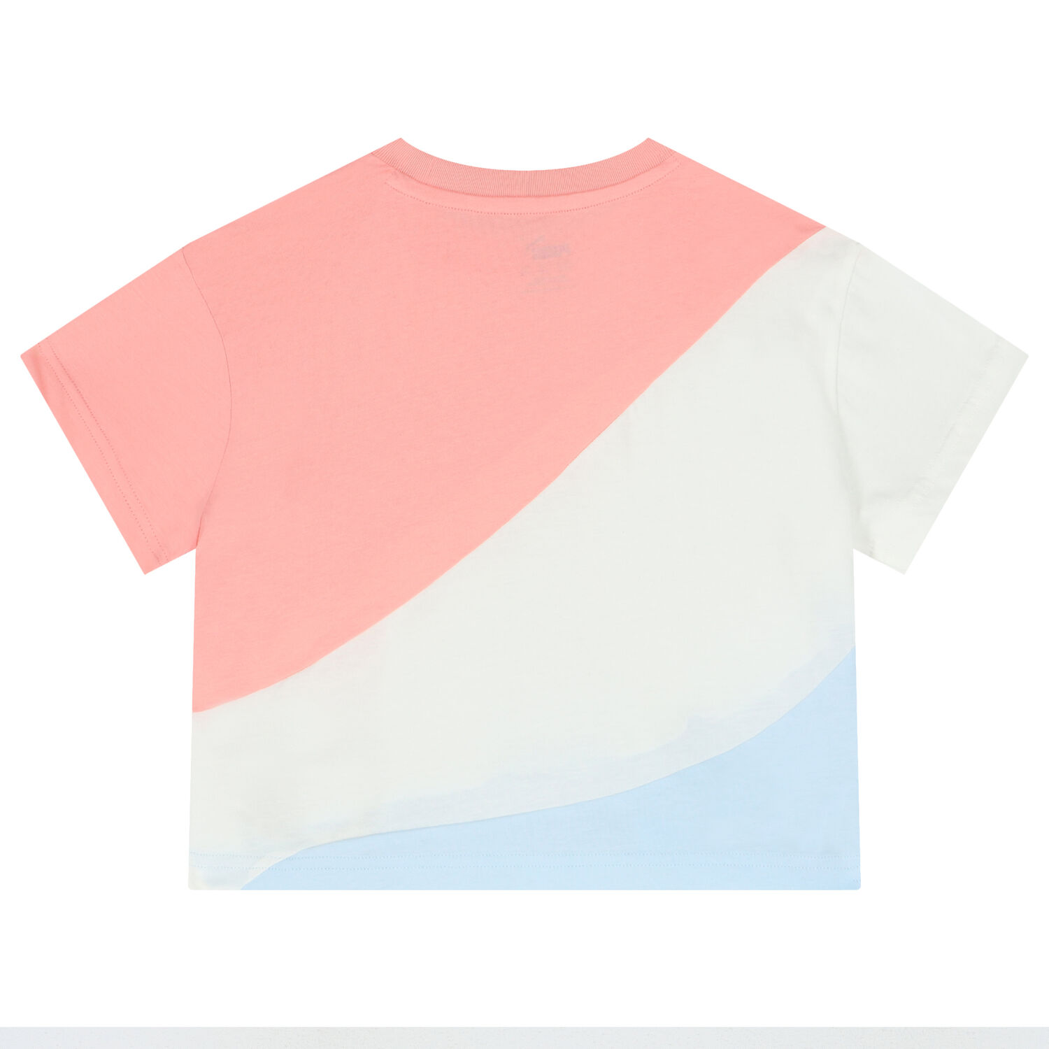 Girls Pink, White & Blue Logo T-Shirt, 1, hi-res image number null