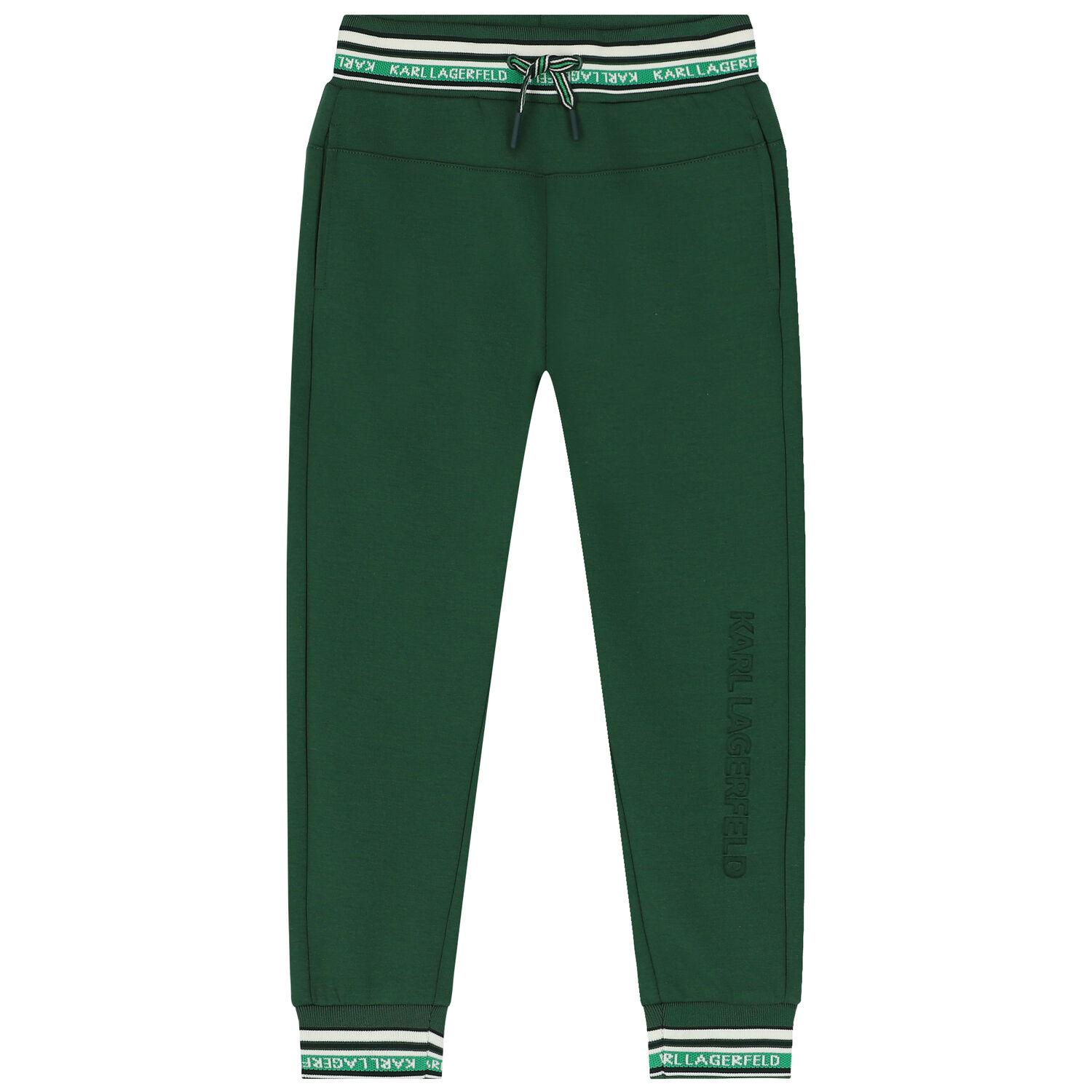 بنطلون رياضى أولاد بالشعار باللون الاخضر, 1, hi-res image number null