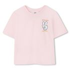 Girls Pink Logo Disney T-Shirt, 1, hi-res