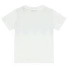 Boys White Zigzag T-Shirt, 1, hi-res